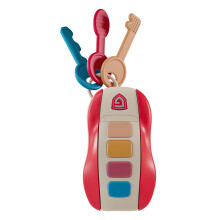 Red Pretend Play Car Keys 4 Sounds 10 Songs 2xAAA