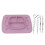 Silicone Suction Placemat with 4 Toy Tethers Purple 2