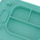 Cyan Silicone Suction Placemat with 4 Toy Tethers 8