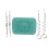 Cyan Silicone Suction Placemat with 4 Toy Tethers 10