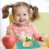 Cyan Silicone Suction Placemat with 4 Toy Tethers 12