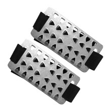 Ice Cleats for Shoes and Boots Stainless Steel Non Slip Spikes for Winter Walking Hiking and Ice Fishing