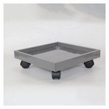 Plant Caddy with Wheels, Small Rolling Flower Pot Stand with 360 Rotating Lockable Casters, Size S
