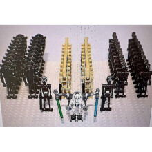 (63Pieces) Star Wars Battle Droids Building Blocks Set Mini Action Figures Doll Minifigures Toys Desktop Decoration For Fans