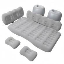 Car Air Mattress for Honda Element, Inflatable Backseat Bed for Camping, Fast Electric Pump, Grey