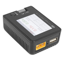 200W 10A RC LiPo Charger 73x51x27mm Black 5V2.1A