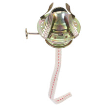 Vintage Oil Lamp Burner Replacement with Wick Holder L555, Durable Iron Kerosene Lamp Parts for Stable Flame Control