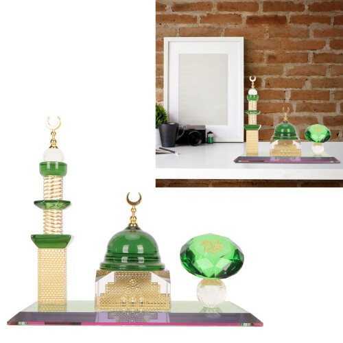 Dome Mosque Ornament Clear Quartz 15.5x7.5x14 cm 1
