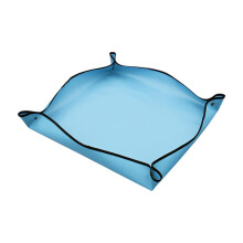 Foldable Gardening Repotting Mat 75x75cm Blue Waterproof Easy Clean Reusable Potting Mat for Indoor Plants