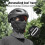 Black Velvet Balaclava Ski Mask 39.0x31.5cm 1