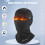 Black Velvet Balaclava Ski Mask 39.0x31.5cm 5