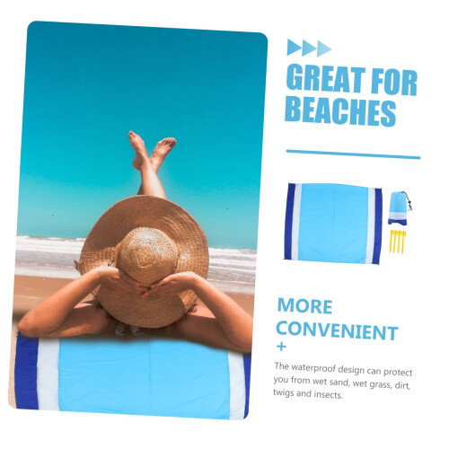 Beach Blanket Waterproof Sandproof Design Lightweight Foldable Picnic Mat for Camping 2