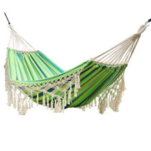 Camping Hammock 200kg Load Capacity, Large 200x150cm Breathable Cotton Canvas for Indoor and Outdoor Use
