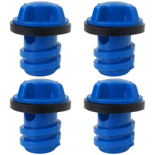 4 Pack Cooler Drain Plug Replacement for Yeti and RTIC Coolers Blue Leakproof Silicone Seal Easy Twist