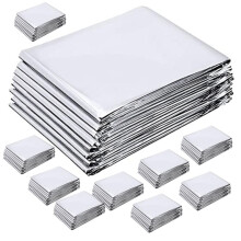 12 Sheets Greenhouse Reflective Foil Set for Garden Plants, Thermal Insulation Vinyl with Light Boost