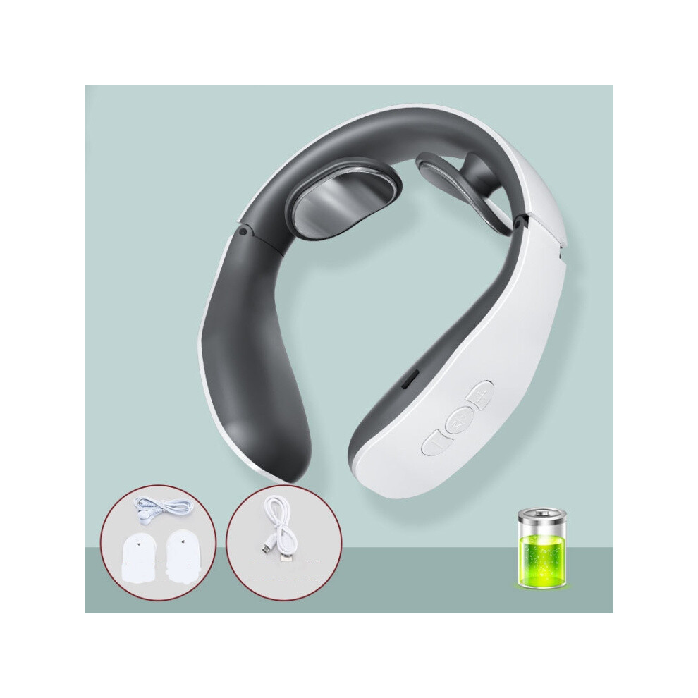 Cervical Massager Electromagnetic Pulse Heating Neck Protector, Style:Charging