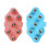 Seven-bead massager, multi-functional five-element meridian brush, lymphatic drainage roller massager, shape: ordinary blue. 2