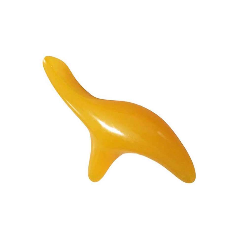 Orange Beeswax Triangle Massager, Acupressure Meridian Stick (Orange)