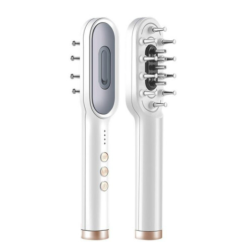 Χτένα μασάζ μαλλιών K-SKIN KD3806 EMS με μικρορεύμα IPL (λευκό)