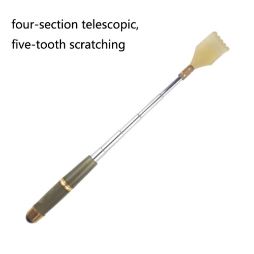 Magnetic Tickling Retractable Back Scratcher(Brown) 2
