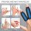 Ice Hot Compress Solid Hydrogel Finger Protector, Color: Black 2 Long 2 Short 6