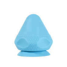 Balle de massage musculaire en silicone à ventouse (bleue)