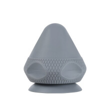 Suction cup silicone muscle fascia massage ball (gray)