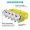 Handheld Curved Five-row Iron Column Roller Soothing Massager(Yellow) 3