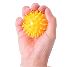 PCS TPR Grip Ball Rehabilitation Hemiplegia Stroke Massage Finger Ball, Specification: 6cm (Yellow)