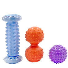 Massage Ball Plantar Fascia Ball Muscle Relaxation Fitness Ball Hand Holding Ball,Style: Blue Foot Bottom + Bump Peanut Ball + 7cm Tatt