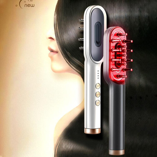 Χτένα μασάζ μαλλιών K-SKIN KD3806 EMS με μικρορεύμα IPL (λευκό) 1