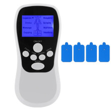 Instrumento multifuncional de masaje fisioterapéutico de meridianos con pulsos de baja frecuencia, color: blanco estándar.