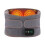 USB rechargeable red light heating massage waist support belt (gray) 1