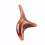 Amber-colored amber-colored triangular massager for acupressure and meridian massage. 2