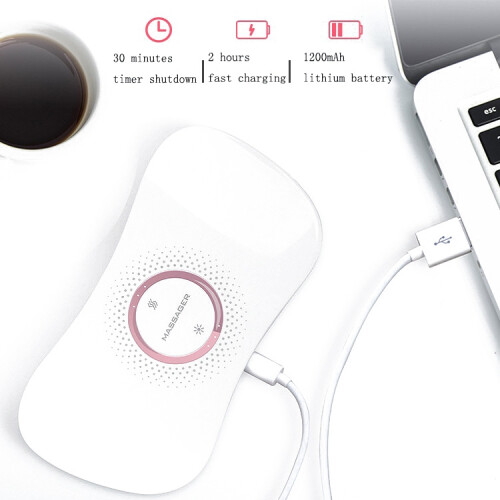 Electric Heating Uterus Warming Belt, Specification: English(White) 1