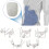 Cinturón protector inguinal para adultos con hernia, color: blanco. 6
