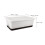 2pcs Self Watering Window Planter Box with Drainage Tray, Rectangular Plastic Planter for Herbs and Flowers 2