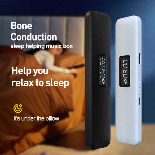 BOSCA CODLATA Cúnamh Codlata Bluetooth 5.3 Seolta Cnámh (Liath) 1