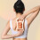 Massage Stretching Yoga Assisted Ring With Raised Point Roller(Beige Orange) 6