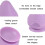 Balle de massage musculaire en silicone à ventouse (violette) 4