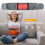 USB rechargeable red light heating massage waist support belt (gray) 4