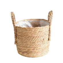 Woven Plant Baskets Indoor Handwoven Straw Planter Pots Natural Wicker Home Decor EcoFriendly
