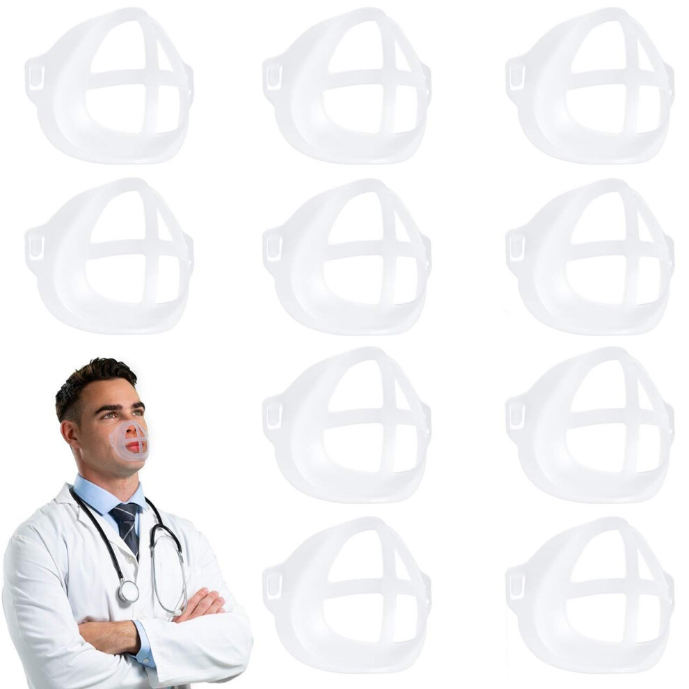 10 Pack 3D Silicone Face Mask Bracket Inner Support Frame For Better Breathing And Fog Reduction 9330225325789