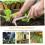 2pcs Weed Puller Tool Set, Ergonomic Wooden Handle Hand Weeder, VShaped Fork for Deep Root Removal 5