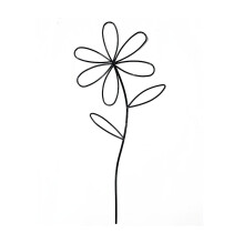 Flower Shaped Metal Plant Trellis for Potted Houseplants, Decorative Iron Support, Indoor Reusable