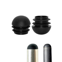 Chair Leg Caps 19mm Black Plastic Tube Inserts for Metal Furniture Floor Scratch Protection 4pcs