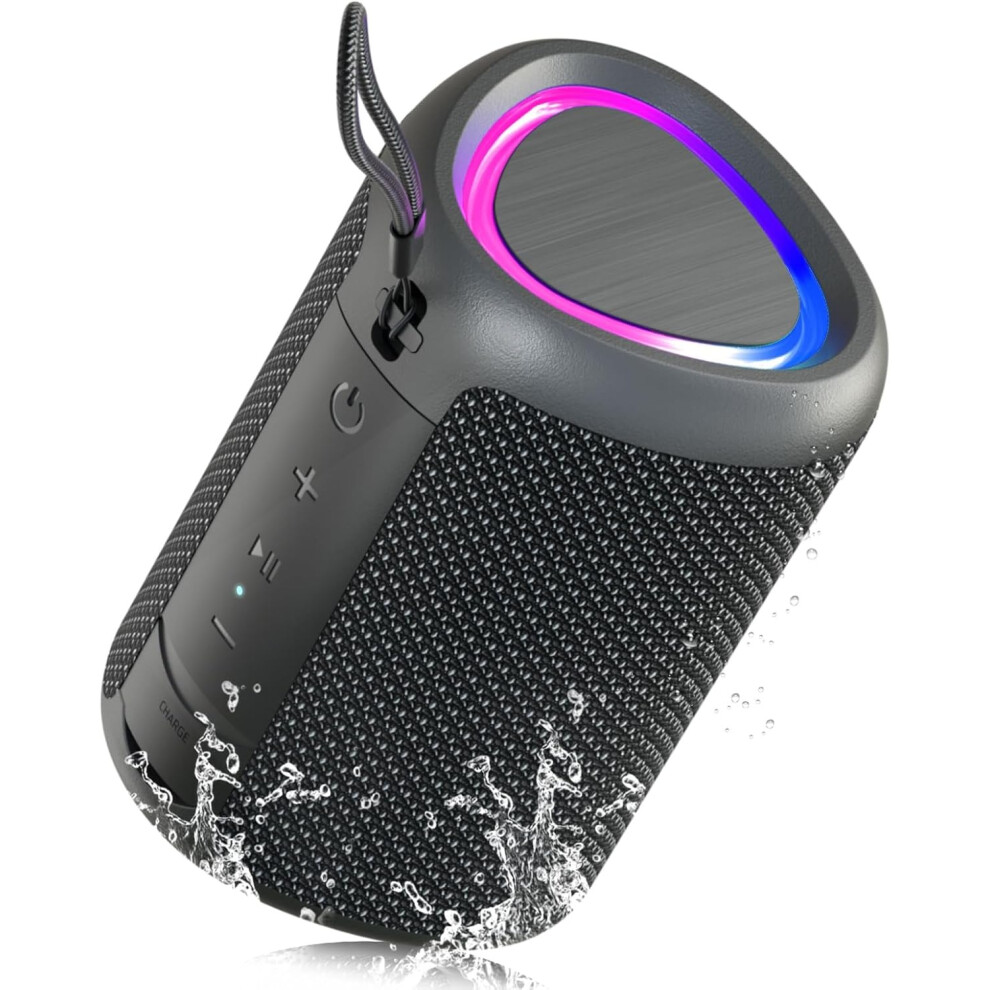Portable Bluetooth Speaker With 20W Loud Stereo Sound, Bt5.4 Mini Super-Portable Speaker With 3 Modes Rgb Lights, 24H Playtime, Tws Pairing 18079234