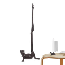 Frog Toilet Paper Holder Long Leg Design Cute Resin Bathroom Tissue Stand for Floor or Countertop