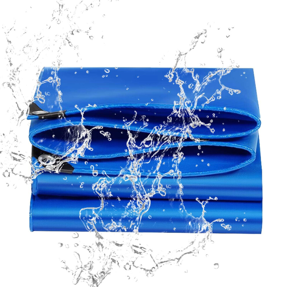 16 Mil Heavy Duty Waterproof Poly Tarp 4X4 Ft With Reinforced Edges And Rustproof Grommets For Outdoor Garden Patio Shelter 9073542995210