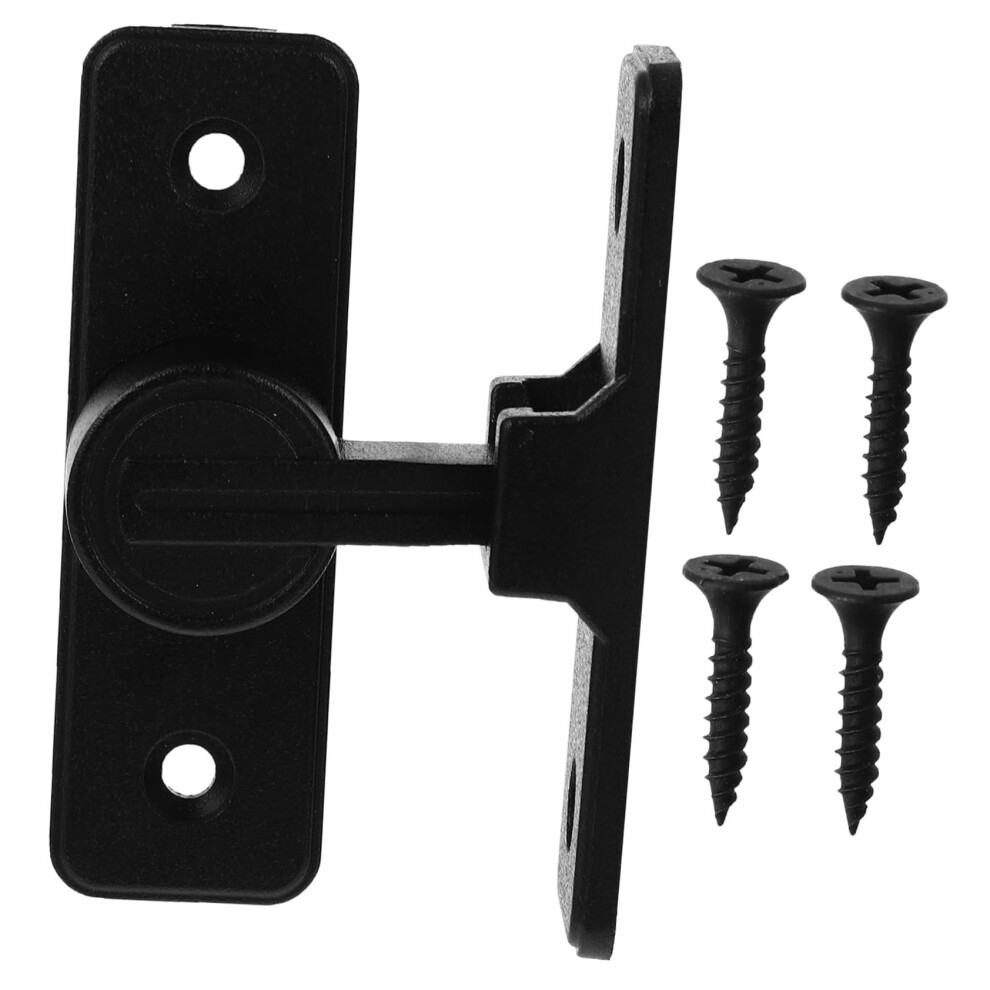Right Angle Door Latch Lock 90 Flip Bolt Black Zinc Alloy CorrosionâResistant For Barn Doors 9330225326298